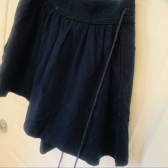 House Of Harlow Navy Blue Wrap Tencel Skirt NWT - Picture 3 of 4